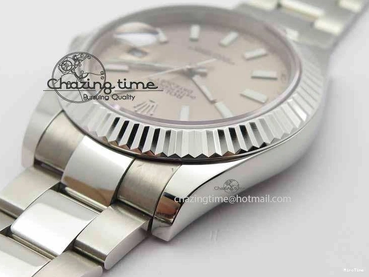 MiroTime 0408 DateJust II 41mm SS BP Maker Best Edition Gray Dial On SS Bracelet SA Trendsetting 3736